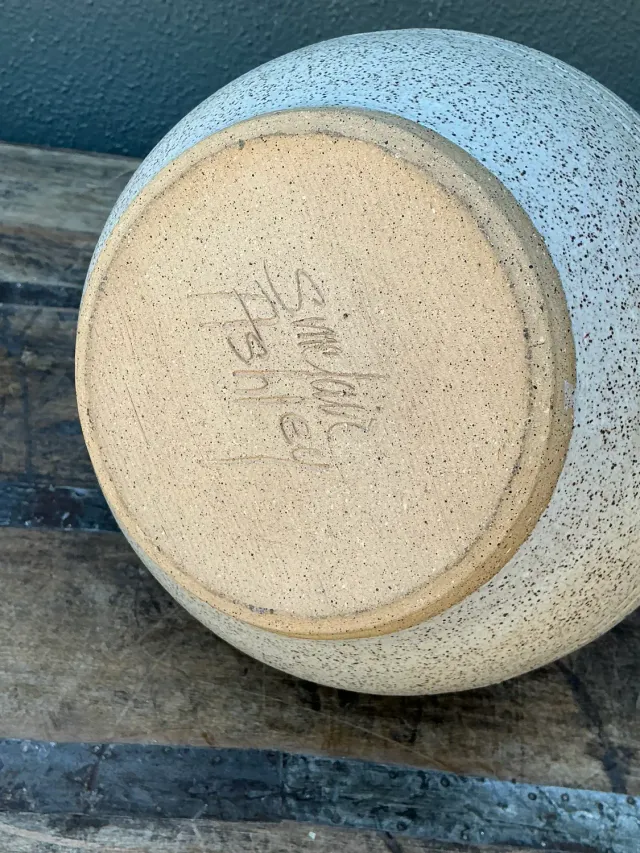 Vintage Hand Painted Original Studio Pottery Vase — additional photo 4