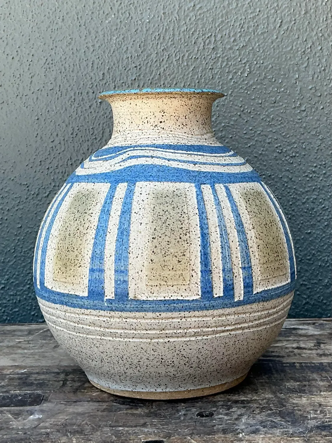Vintage Hand Painted Original Studio Pottery Vase — additional photo 5
