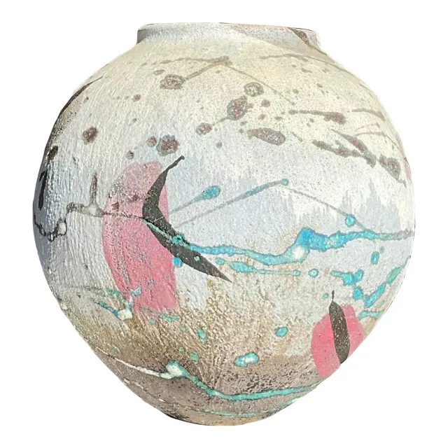 Vintage Hand Painted Studio Pottery Vase — additional photo 1