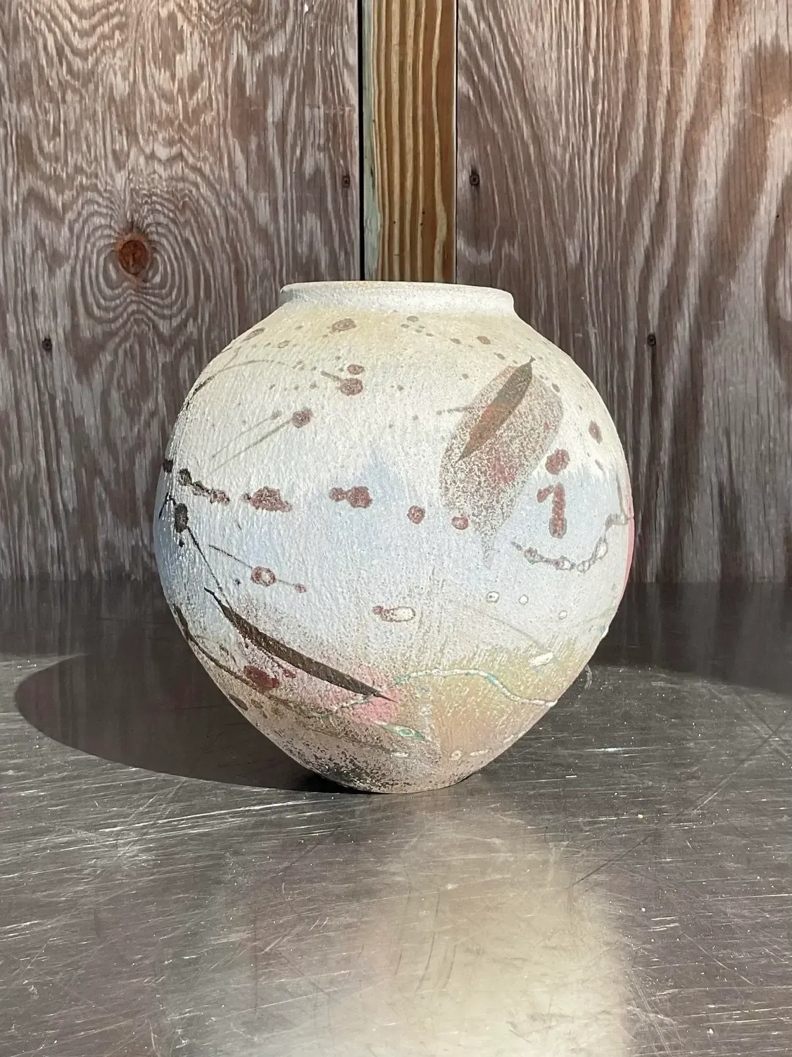 Vintage Hand Painted Studio Pottery Vase — additional photo 3