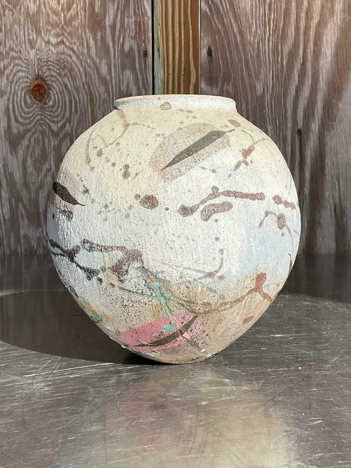 Vintage Hand Painted Studio Pottery Vase — additional photo 4
