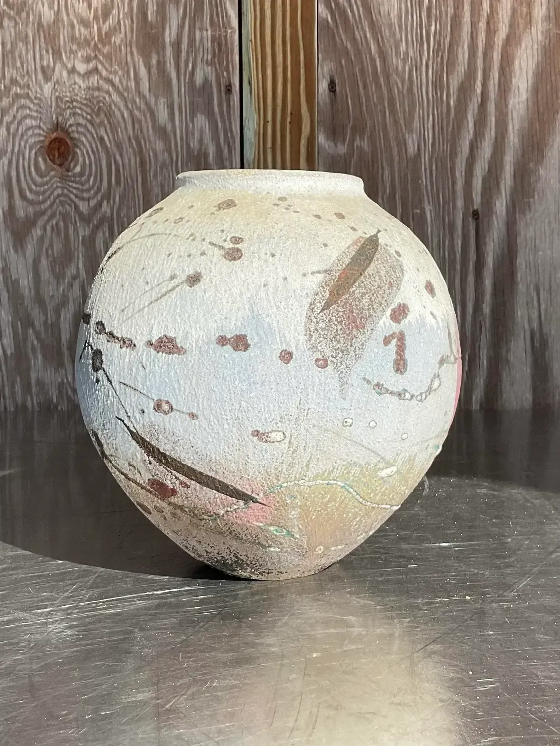 Vintage Hand Painted Studio Pottery Vase — additional photo 5