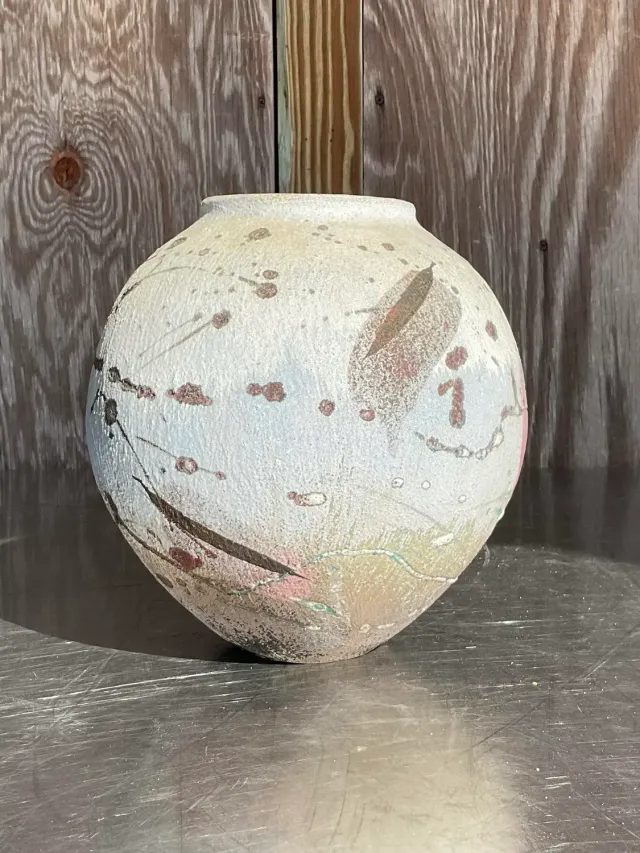 Vintage Hand Painted Studio Pottery Vase — additional photo 5