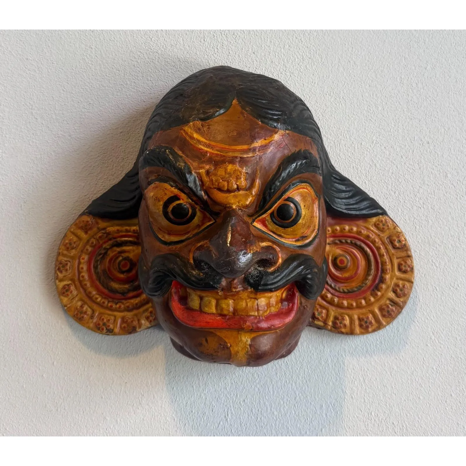 Vintage Handmade Painted Mask