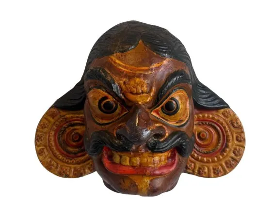 Vintage Handmade Painted Mask — additional photo 1