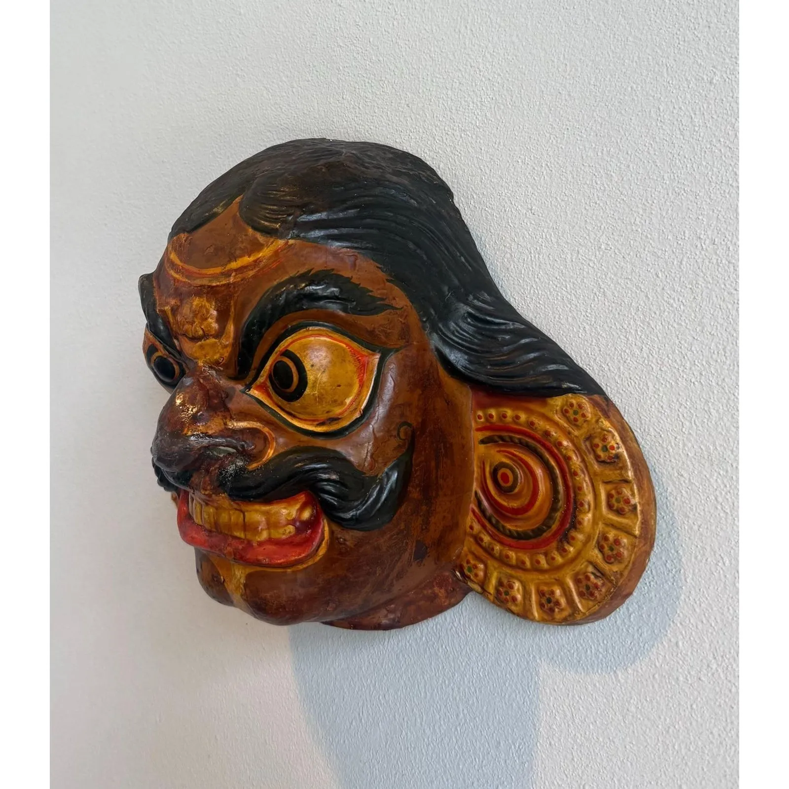 Vintage Handmade Painted Mask — additional photo 2