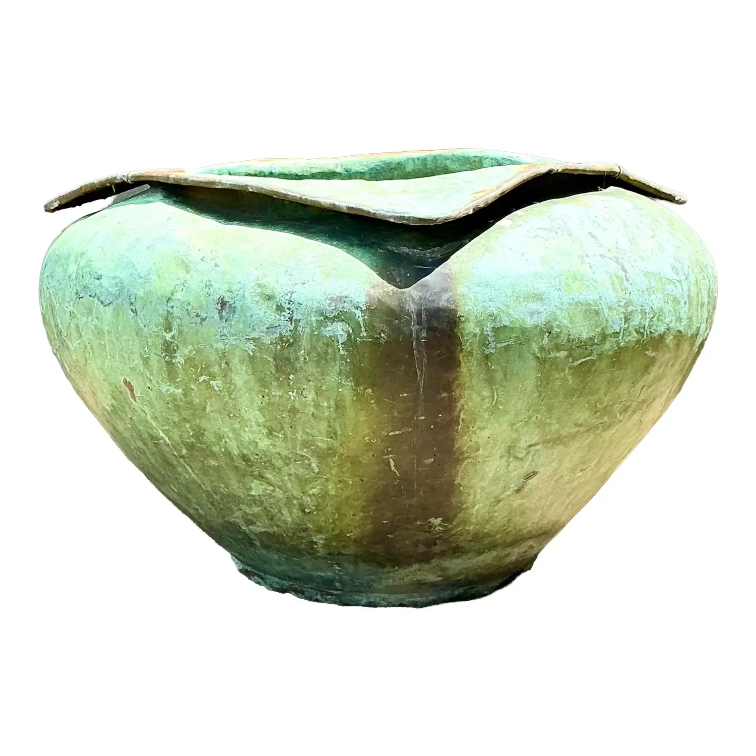 Vintage Heavily Patinated Bronze Planter — additional photo 8