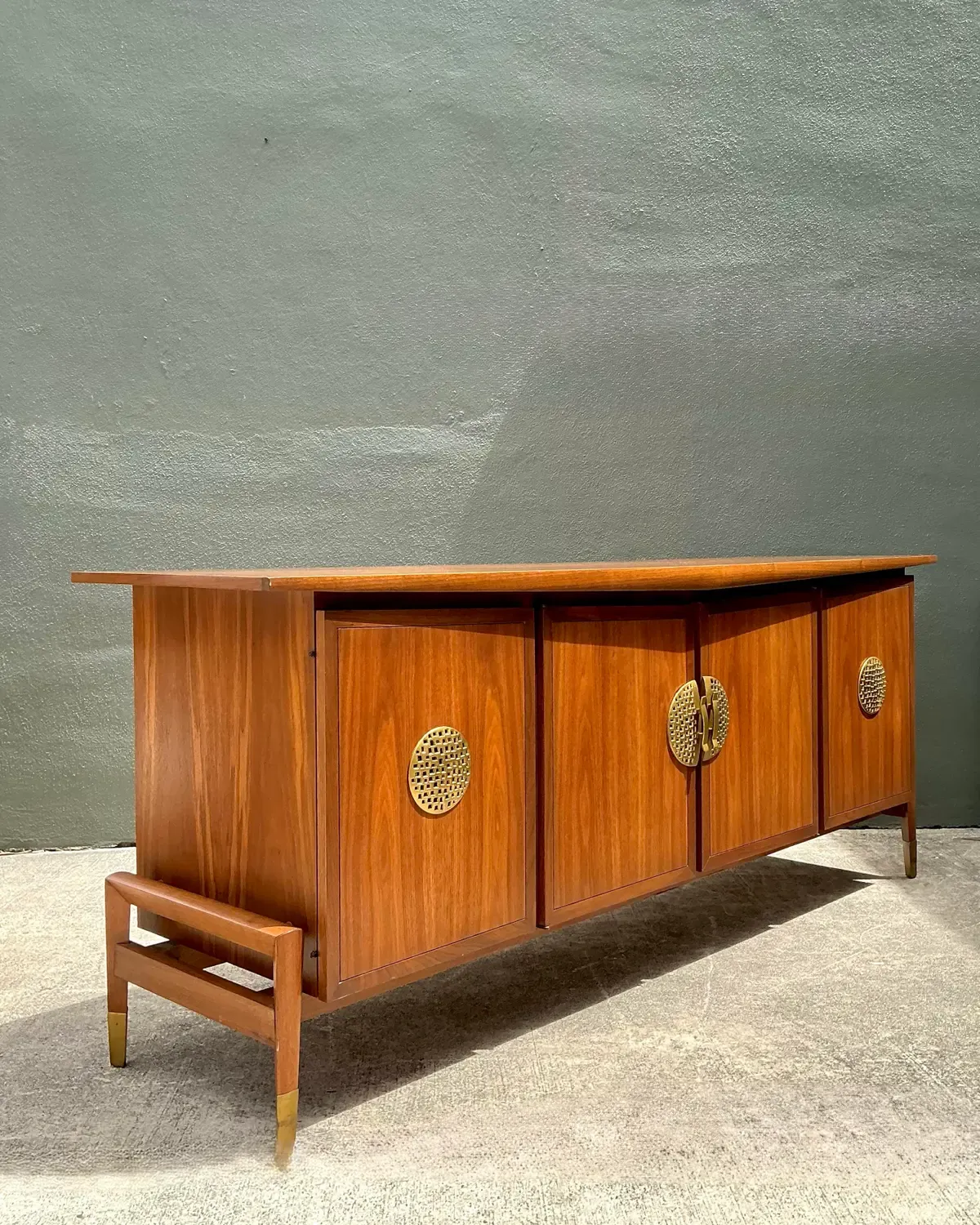 Vintage Helen Hobey for Baker Asian Medallion Credenza — additional photo 5