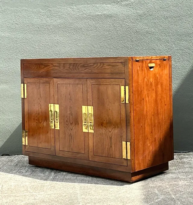 Vintage Henredon Campaign Dry Bar — additional photo 6