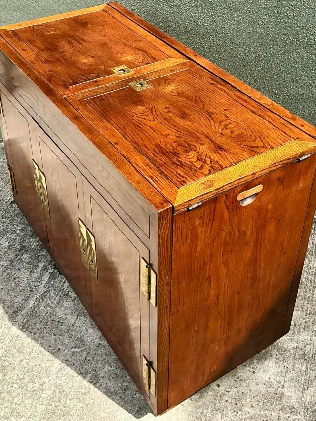 Vintage Henredon Campaign Dry Bar — additional photo 7