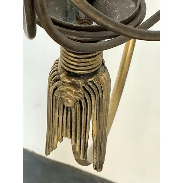 Vintage Hinkley Burnished Brass Tassel Chandelier — additional photo 3
