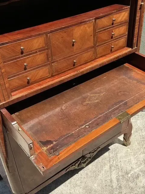 Vintage Inlay Secretaire With Stone Top — additional photo 7