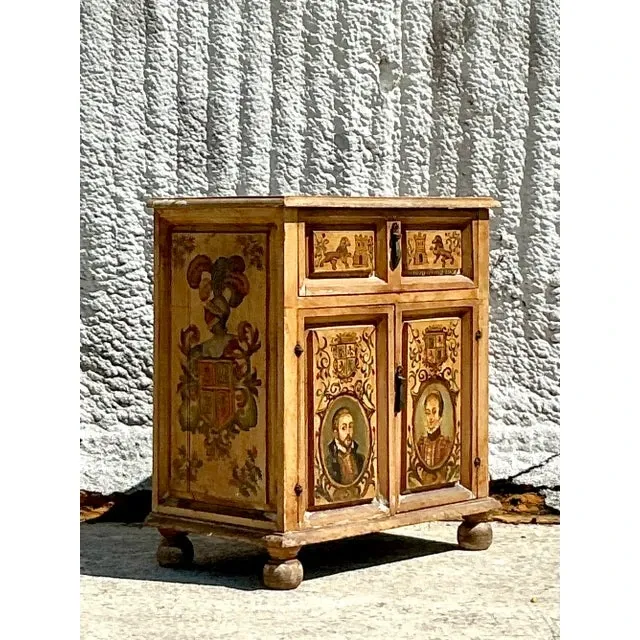 Vintage Italian 19th Century Hand Painted Cabinet — additional photo 1