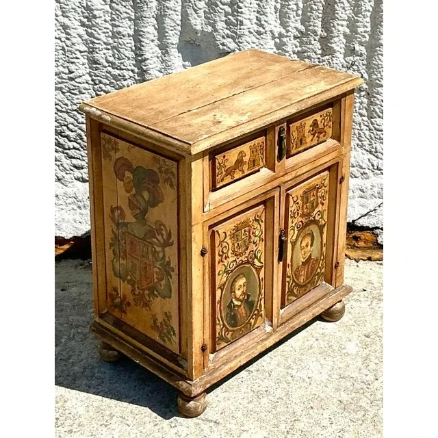 Vintage Italian 19th Century Hand Painted Cabinet — additional photo 2