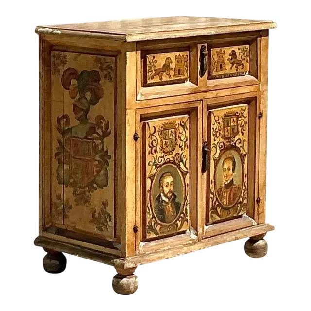 Vintage Italian 19th Century Hand Painted Cabinet — additional photo 3