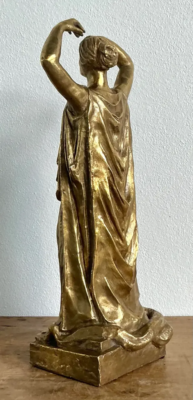 Vintage Italian 19th Century Polished Bronze of Peplophoros — additional photo 4