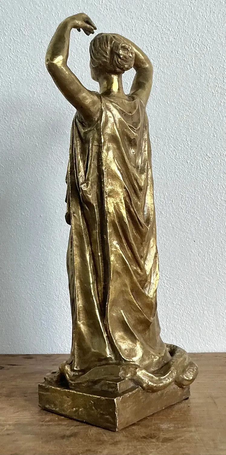 Vintage Italian 19th Century Polished Bronze of Peplophoros — additional photo 7
