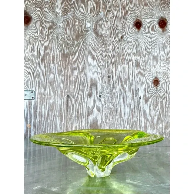 Vintage Italian Art Glass Bowl After Murano