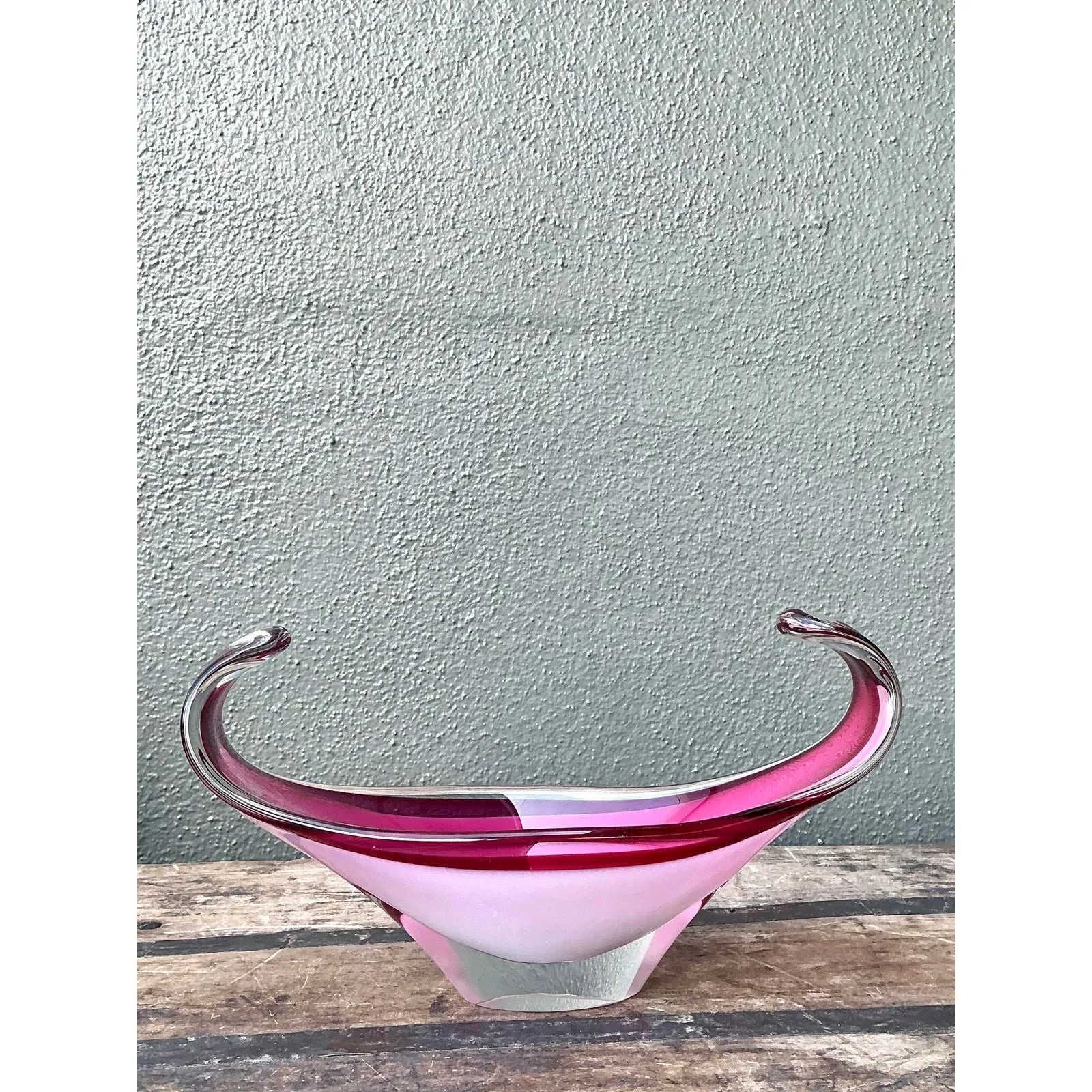 Vintage Italian Art Glass Bowl After Murano - Glass, 12W x 7H — additional photo 6
