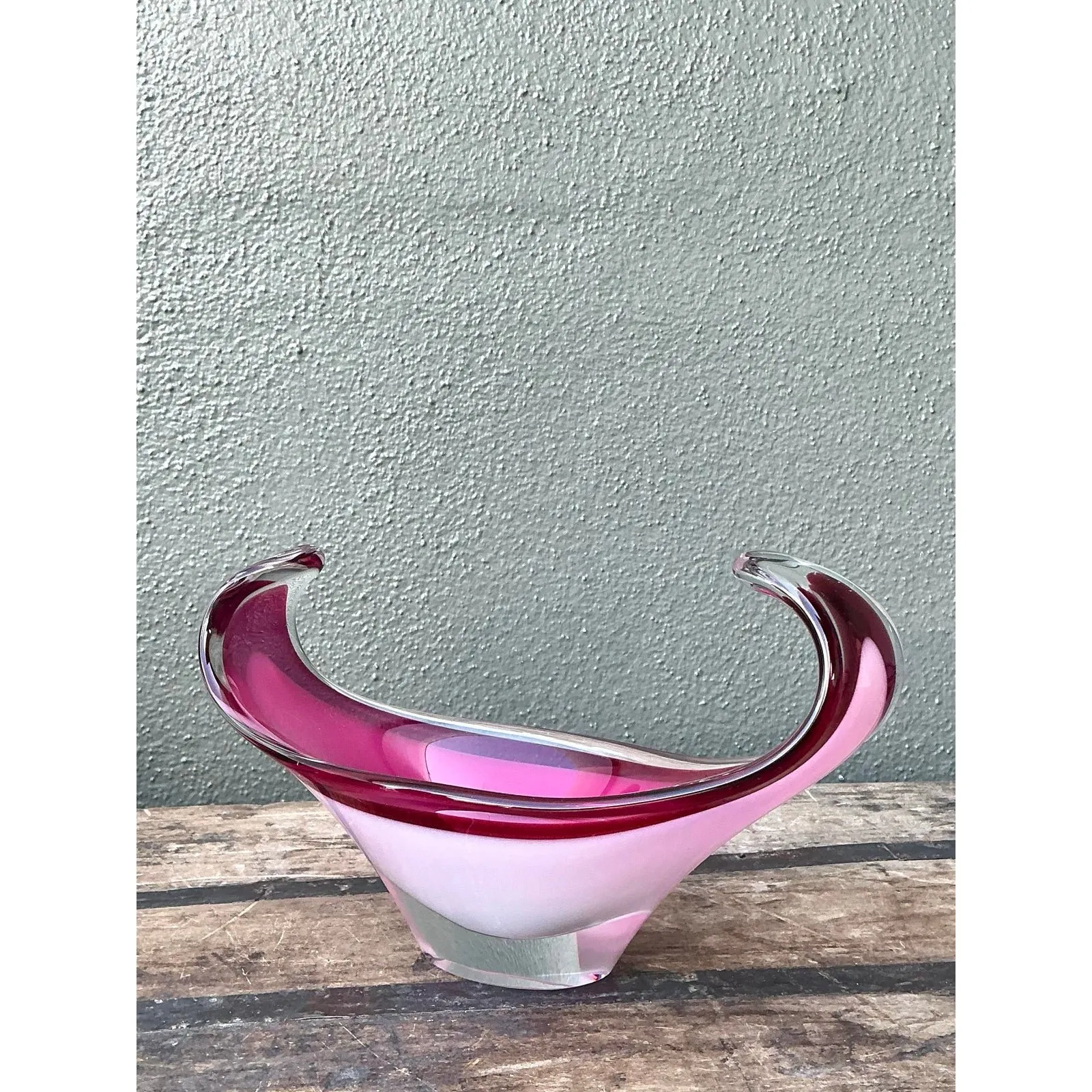 Vintage Italian Art Glass Bowl After Murano - Glass, 12W x 7H — additional photo 7
