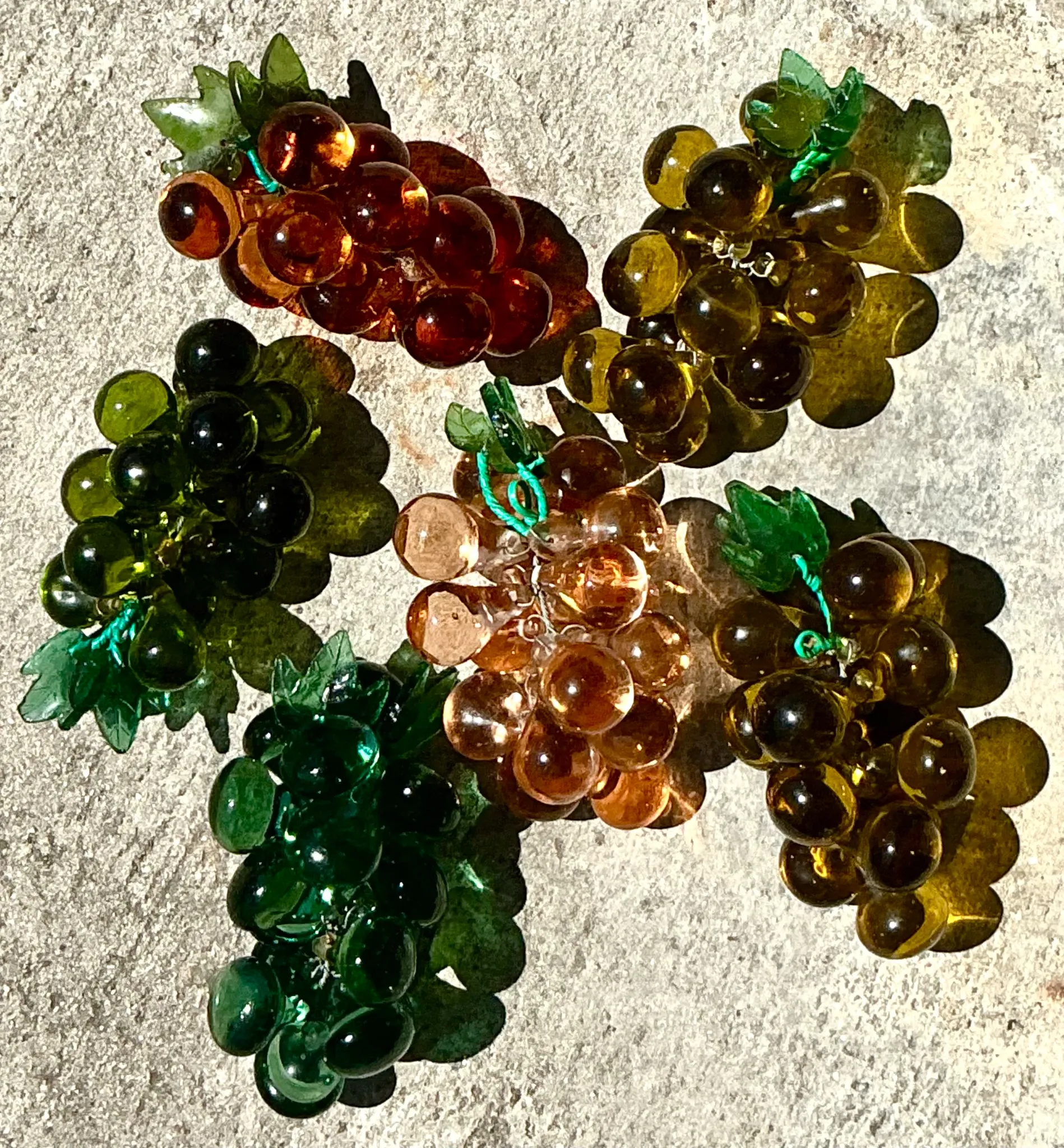 Vintage Italian Art Glass Grapes — additional photo 1