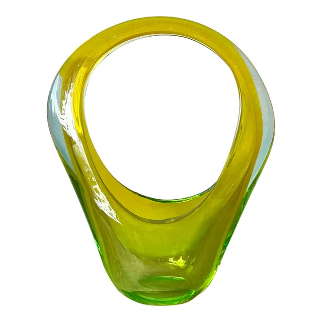 Vintage Italian Art Glass Vase After Murano — additional photo 1