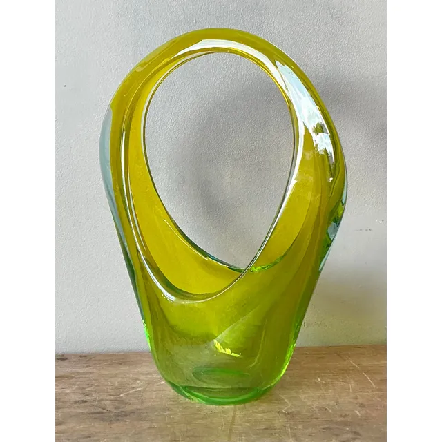 Vintage Italian Art Glass Vase After Murano — additional photo 2
