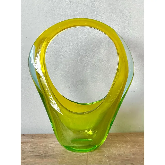 Vintage Italian Art Glass Vase After Murano — additional photo 3