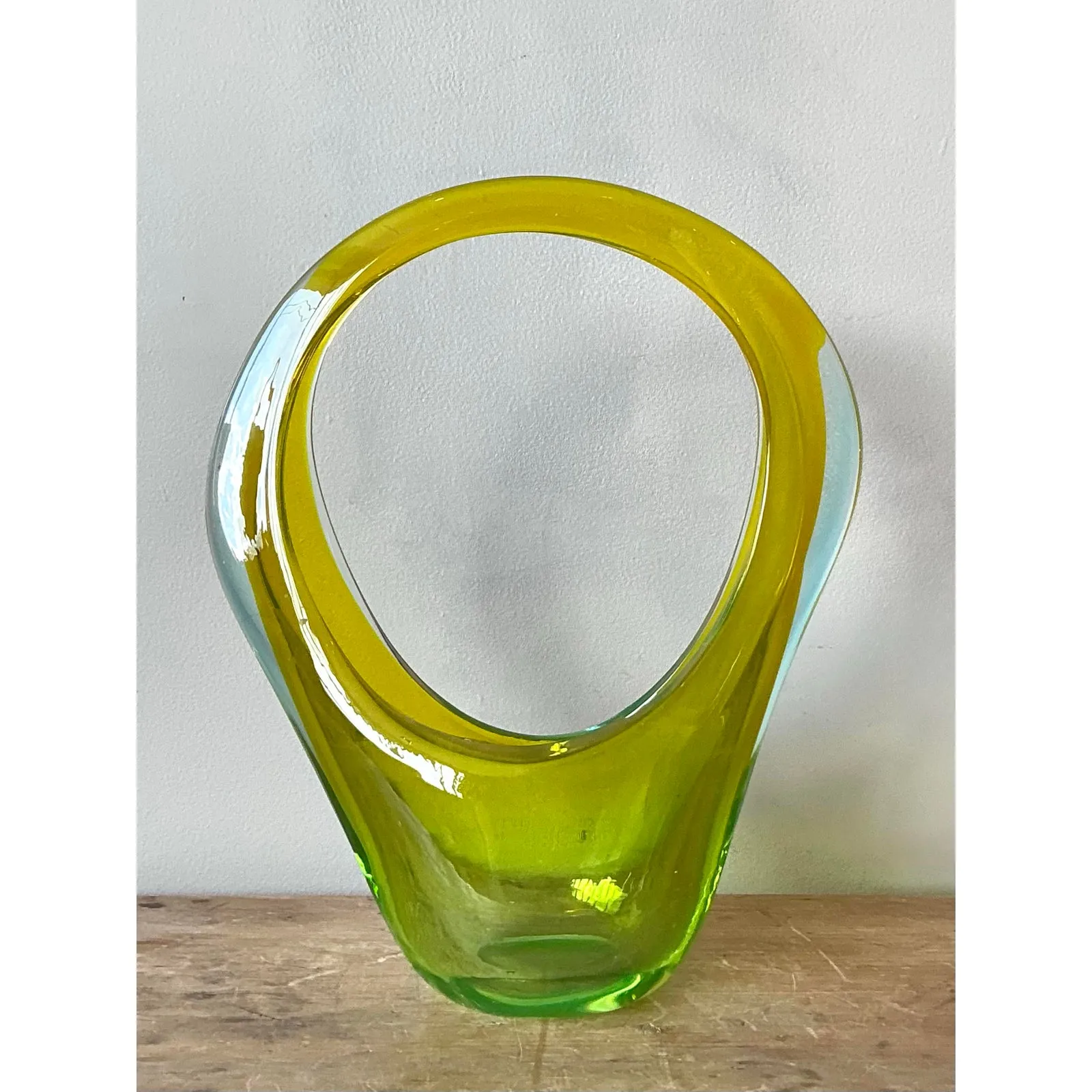 Vintage Italian Art Glass Vase After Murano — additional photo 4