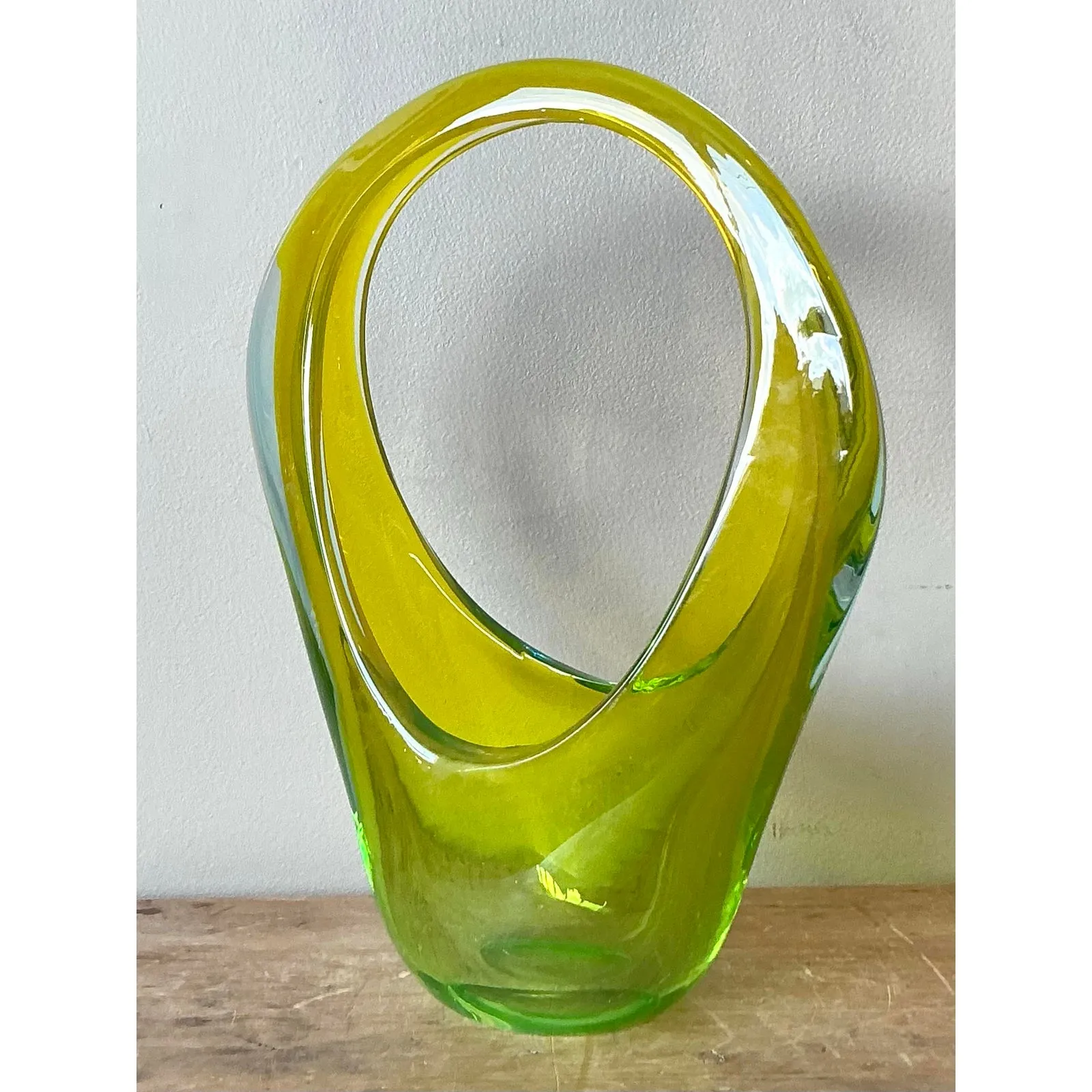 Vintage Italian Art Glass Vase After Murano — additional photo 5