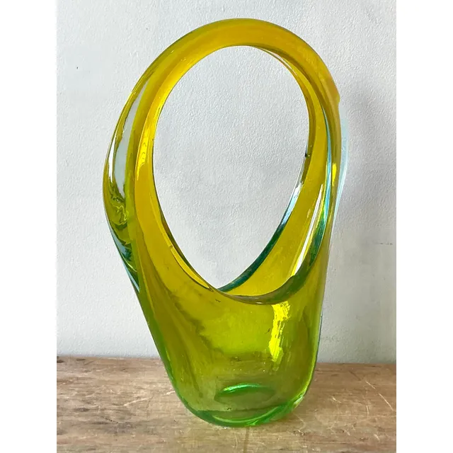 Vintage Italian Art Glass Vase After Murano — additional photo 6