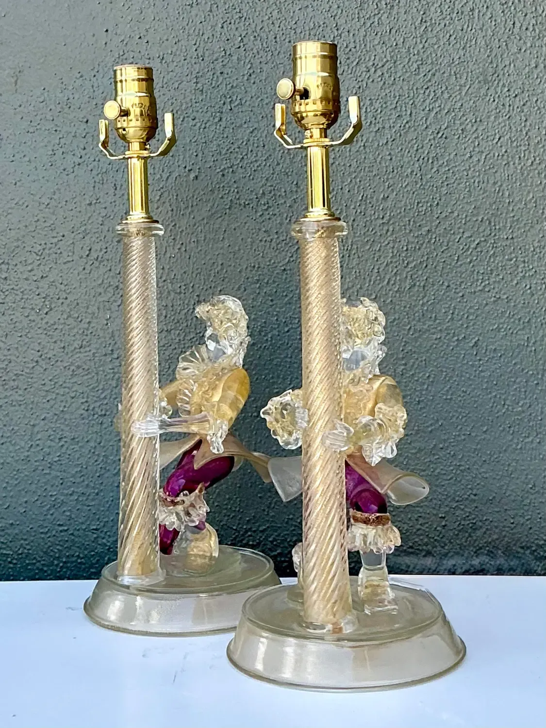 Vintage Italian Barovier and Toso Murano Glass Figurative Lamps — additional photo 6