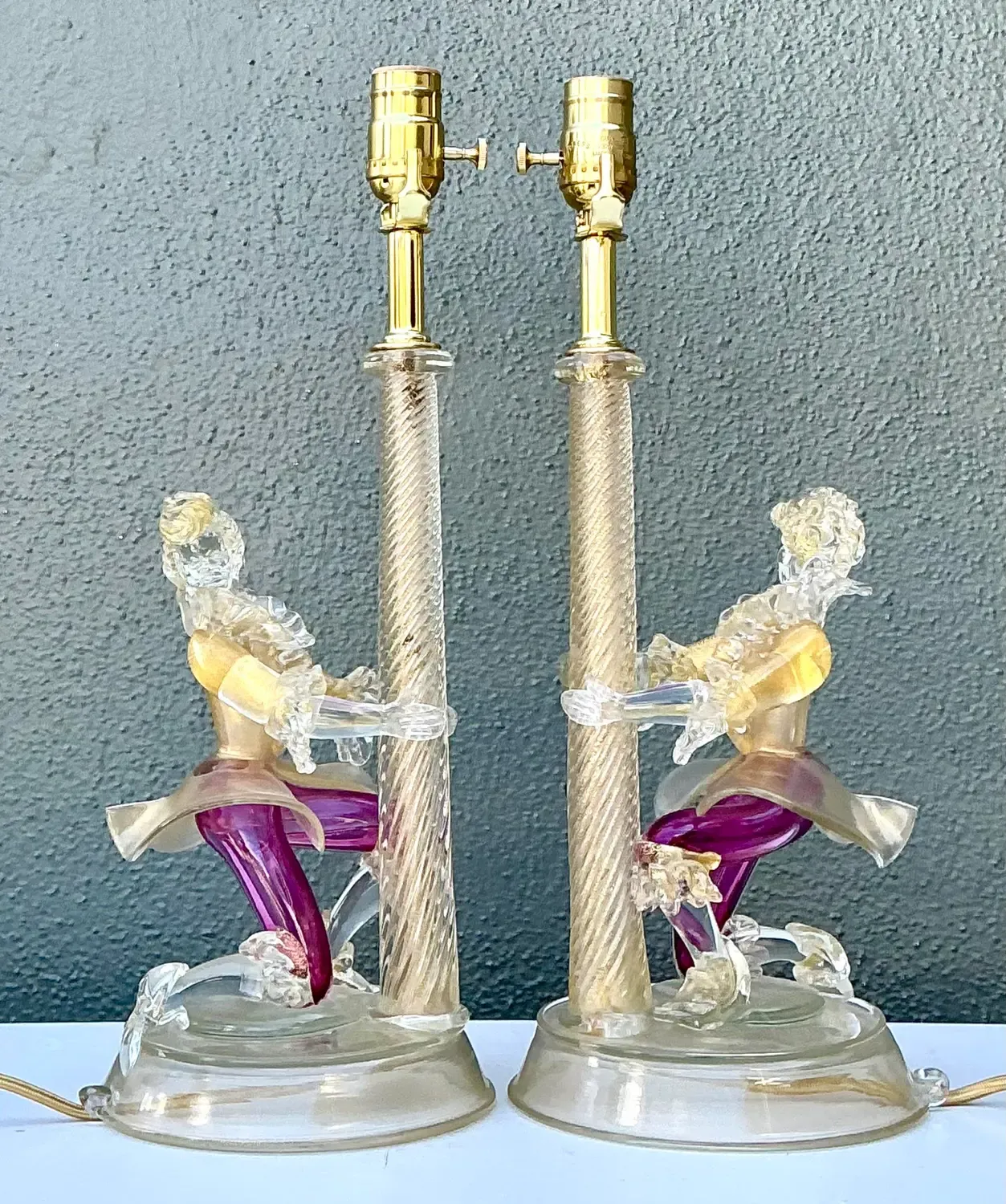 Vintage Italian Barovier and Toso Murano Glass Figurative Lamps — additional photo 8