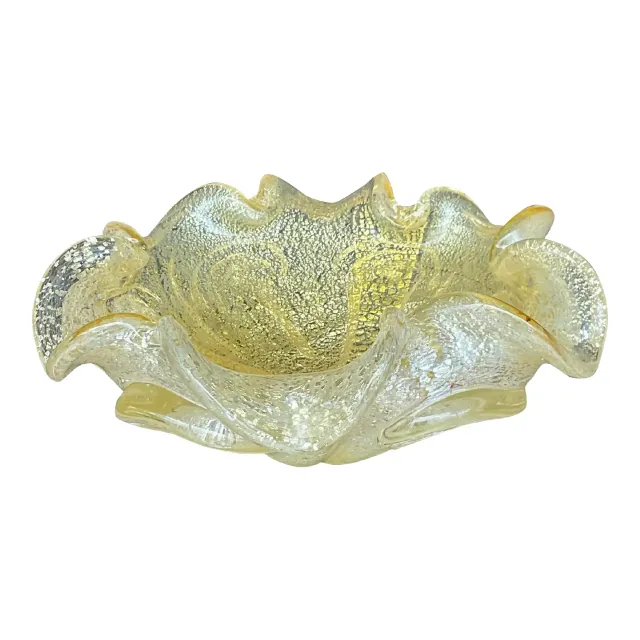 Vintage Italian Blown Glass Bowl After Murano — additional photo 2