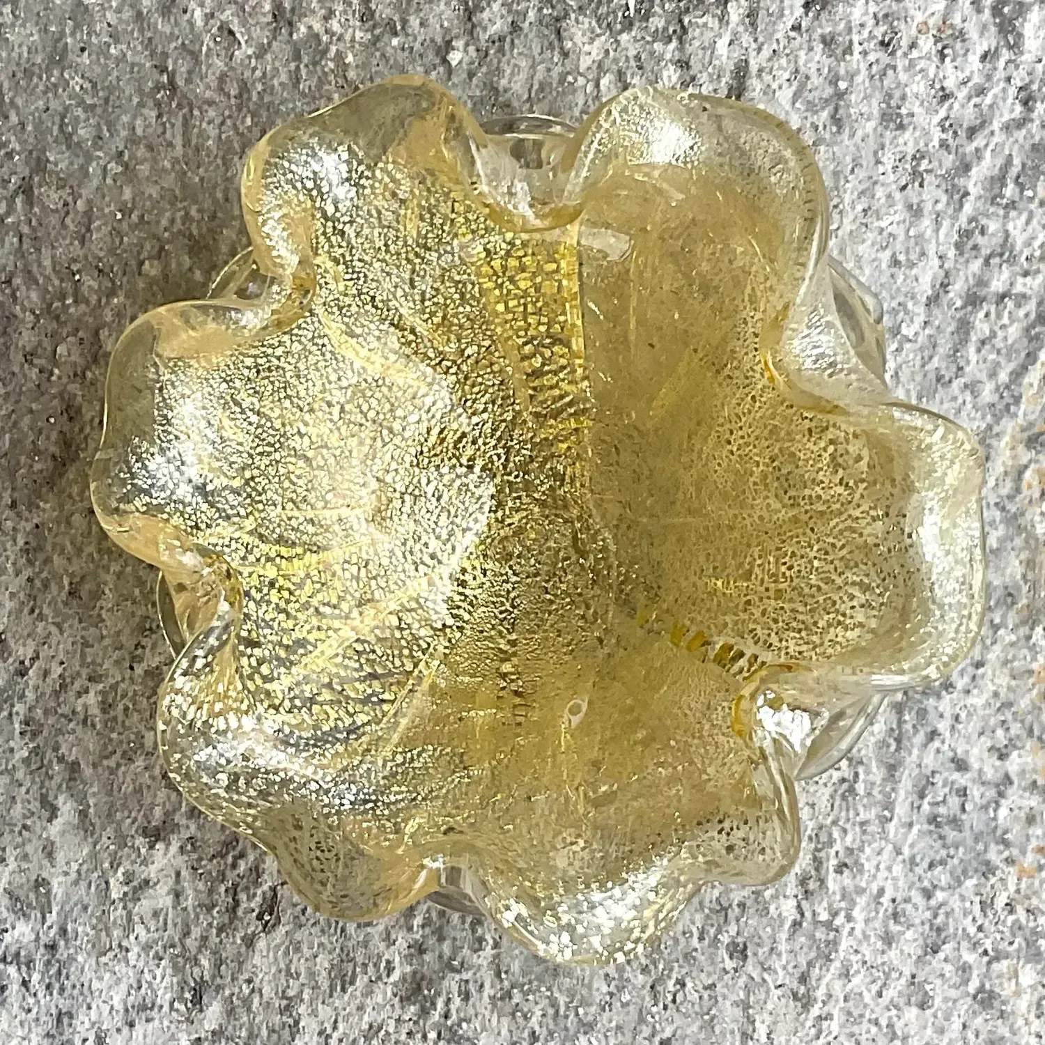 Vintage Italian Blown Glass Bowl After Murano — additional photo 6