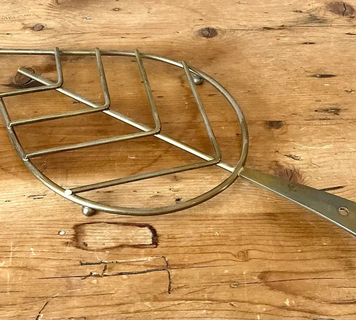 Vintage Italian Brass Leaf Trivet - 195 — additional photo 5