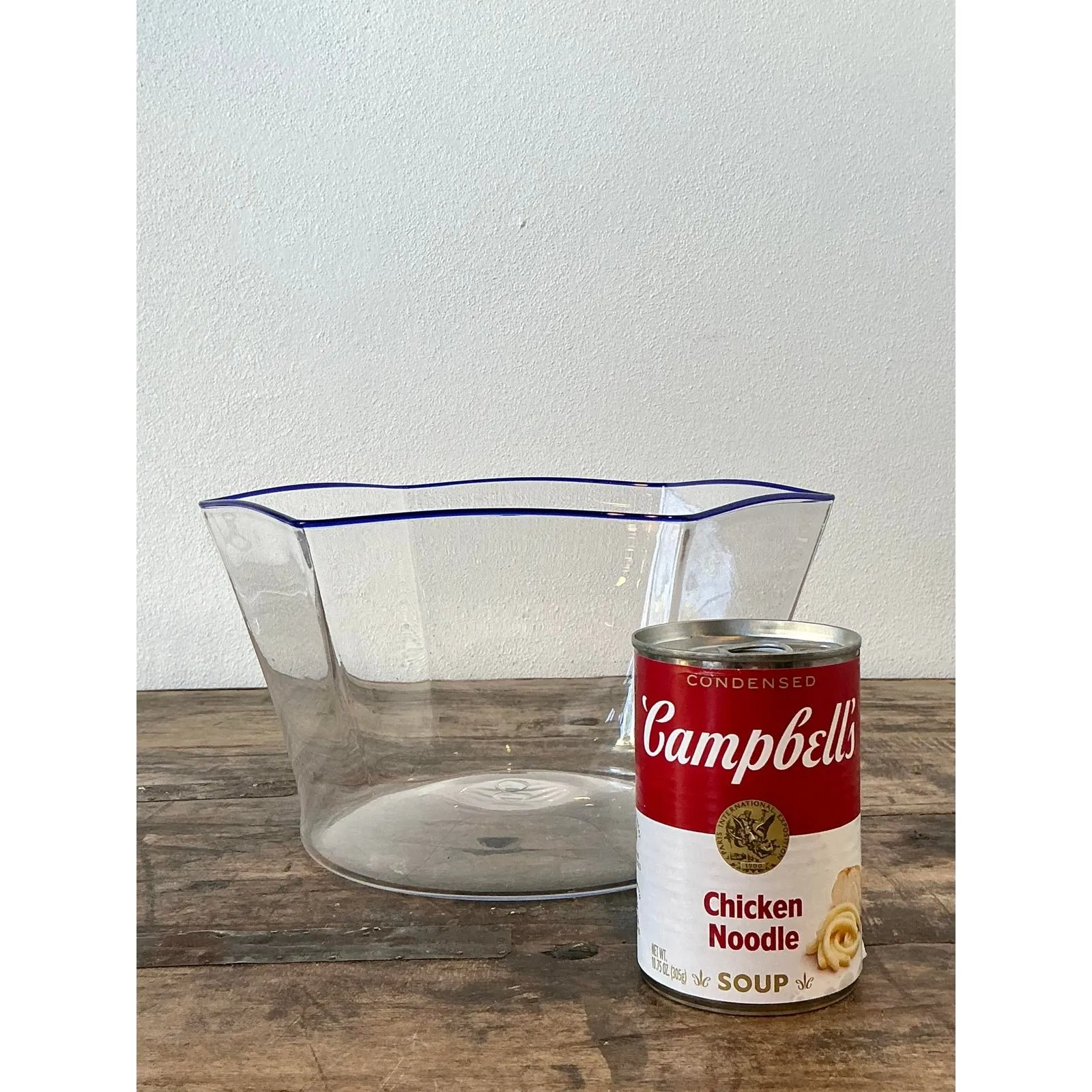 Vintage Italian Carlo Scarpa for Murano Blue Tipped Bowl — additional photo 3
