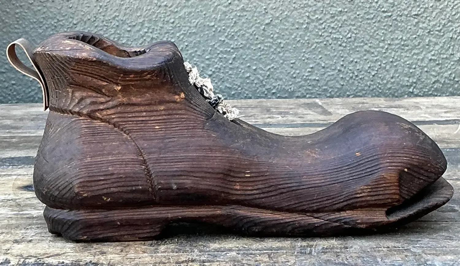 Vintage Italian Carved Wooden Shoe — additional photo 8