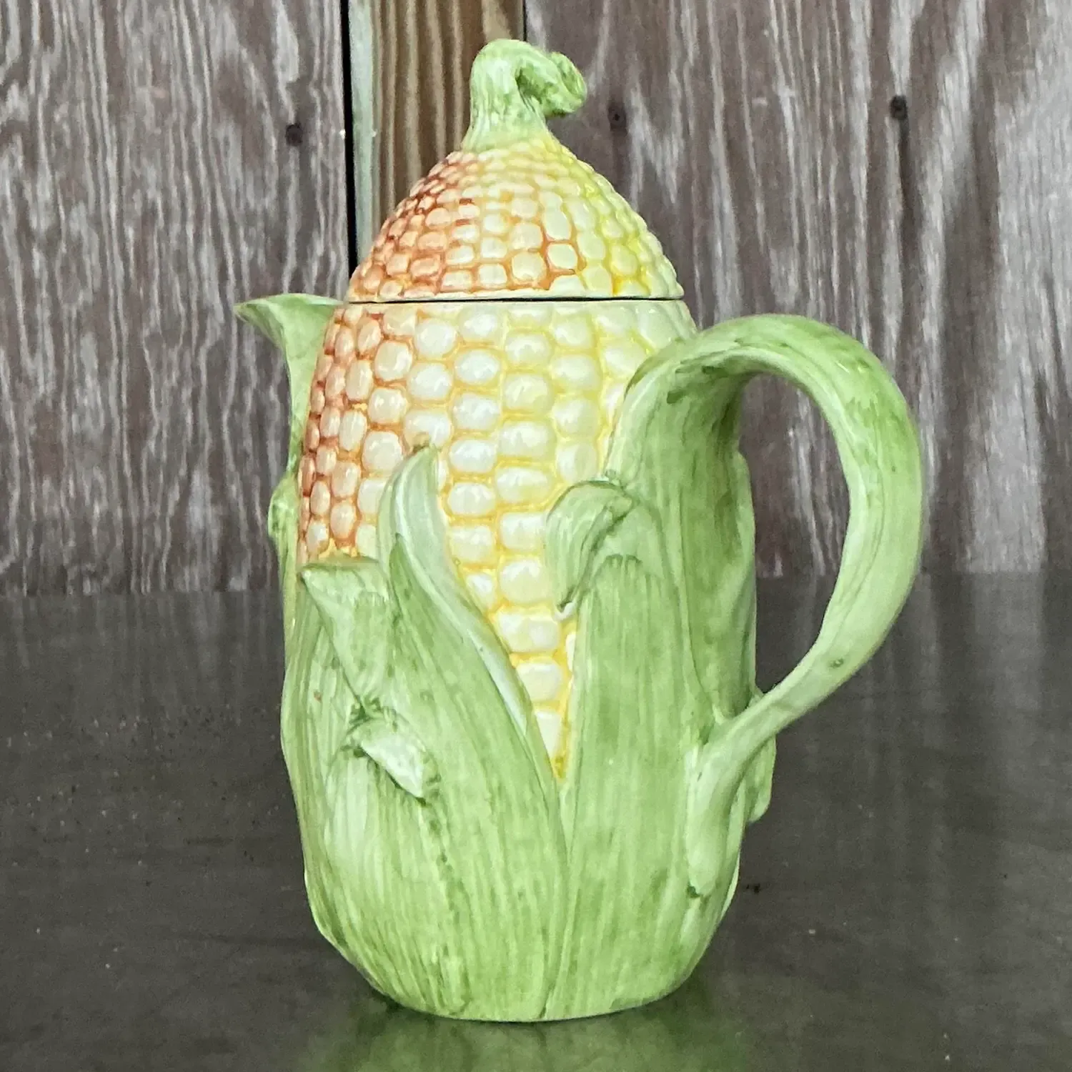 Vintage Italian Corn Cob Teapot — additional photo 1