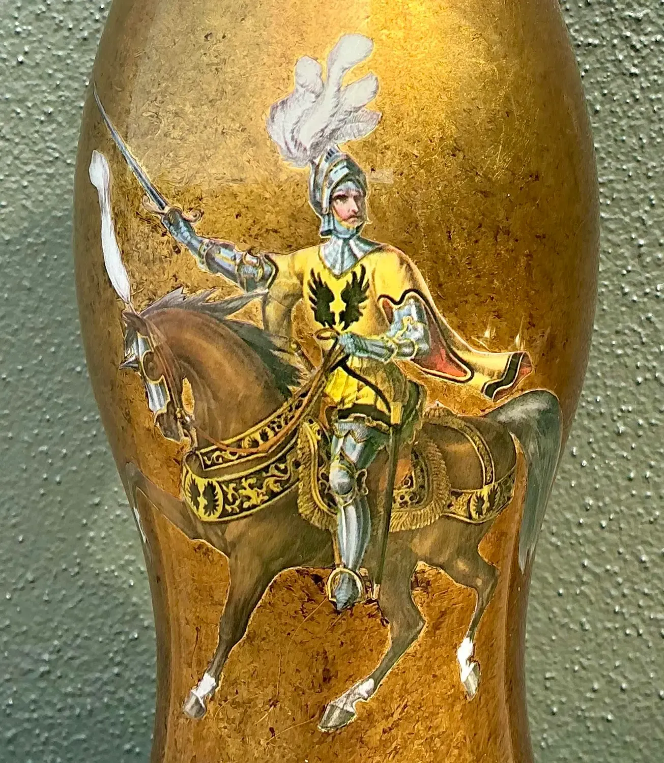 Vintage Italian Eglomise Knight Lamp — additional photo 6