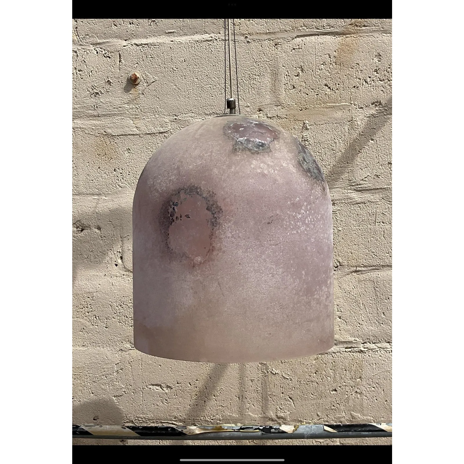 Vintage Italian Extra Latge “Medusa” Glass Pendant After Scavo Murano — additional photo 3