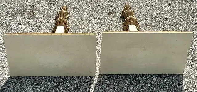 Vintage Italian Gilt Tipped Brackets - A Pair