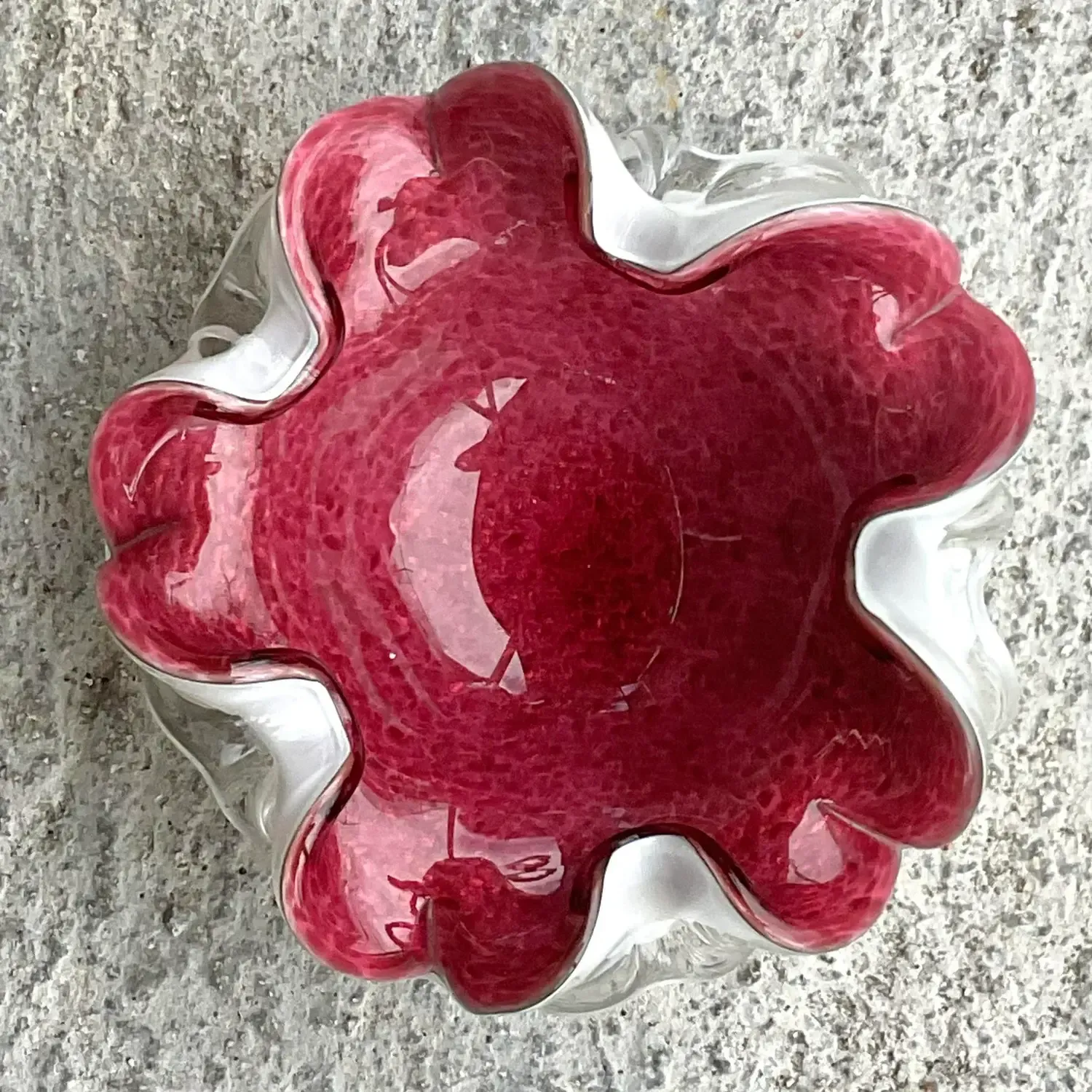 Vintage Italian Glass Bowl After Murano — additional photo 2