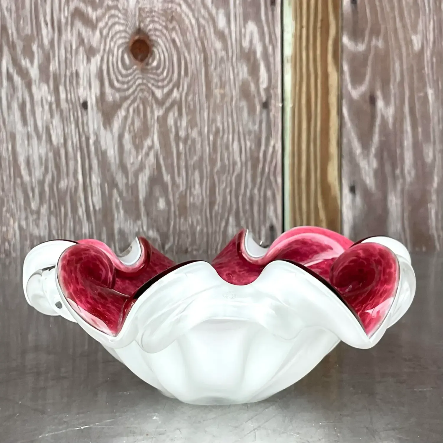 Vintage Italian Glass Bowl After Murano — additional photo 6