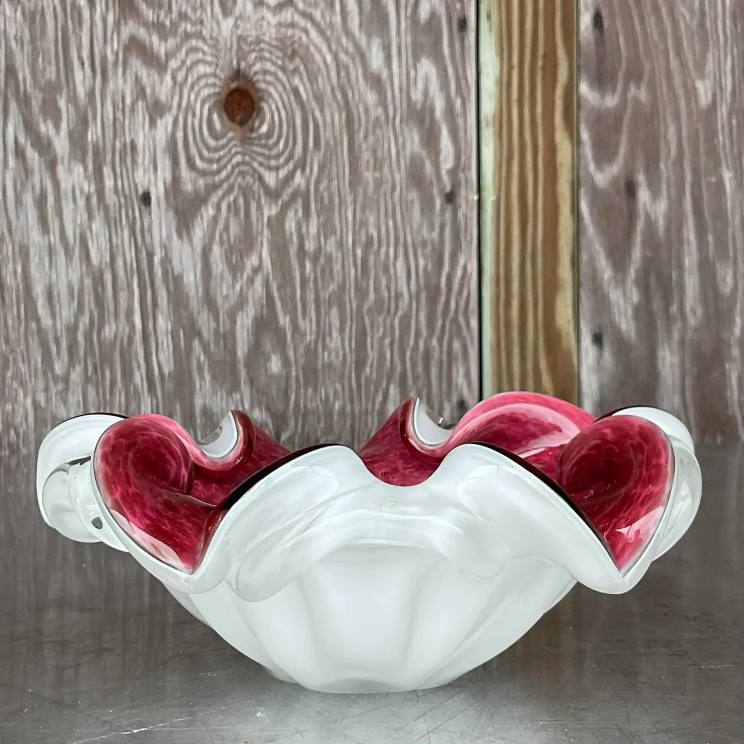 Vintage Italian Glass Bowl After Murano — additional photo 8