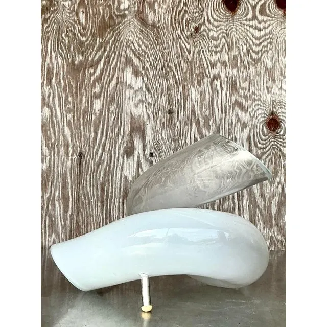 Vintage Italian Glass Knot Table Lamp — additional photo 1