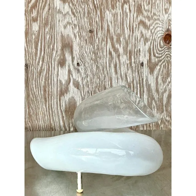 Vintage Italian Glass Knot Table Lamp — additional photo 2
