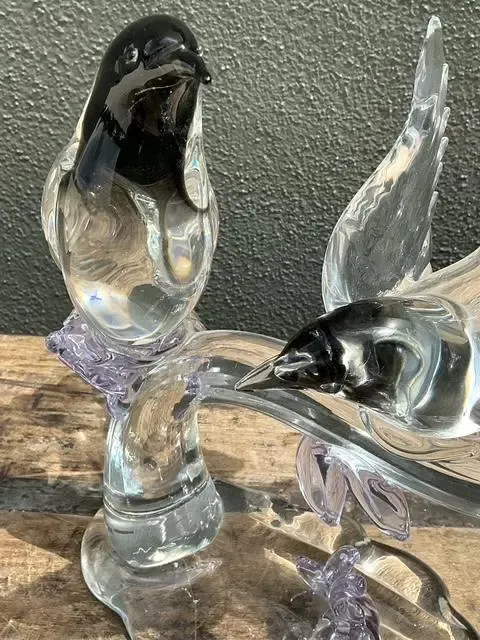 Vintage Italian Glass Lovebirds After Murano — additional photo 7