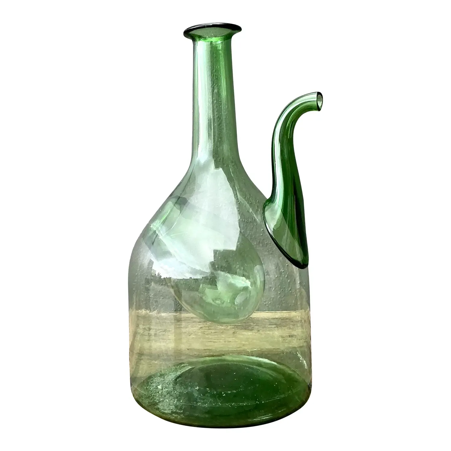 Vintage Italian Glass Wine Decanter — additional photo 1