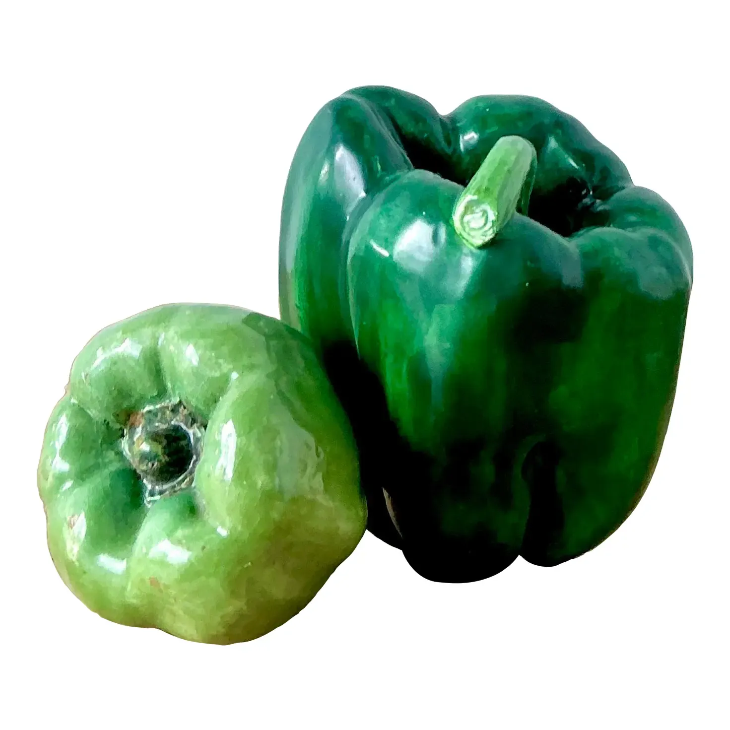 Vintage Italian Glazed Ceramic Bell Peppers — additional photo 1